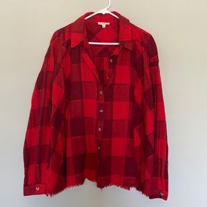 ShopTalulah Plaid Oversized Top